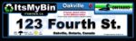 Oakville Municipal Bin Tag 10"Wx3"L- Label Only