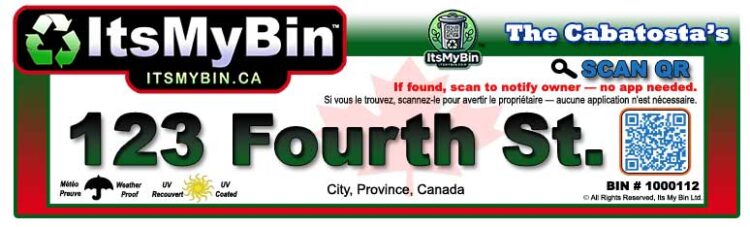 Municipal Bin QR Tracked - Euro