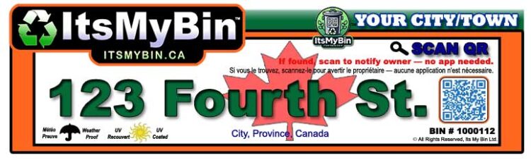 Municipal Bin QR Tracked - South Asian