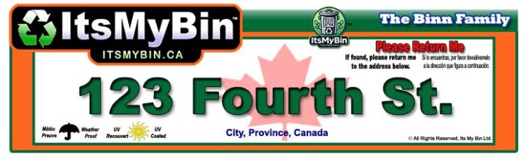 Municipal Bin Label - South Asian