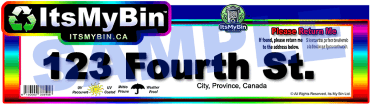 Municipal Bin Label - Pride