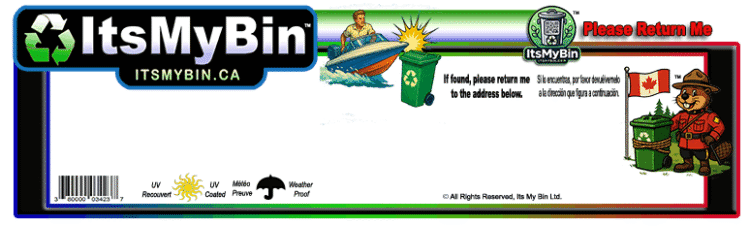 Canada Boat Labels Blank