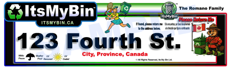 Canada Tennis Sport Address Labels