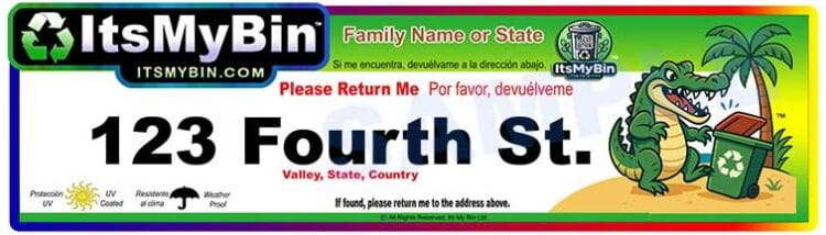 Tropical Gator Address Label